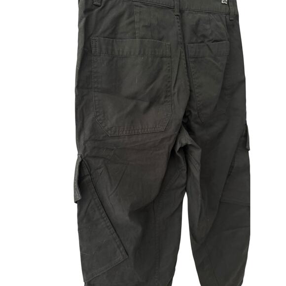 Madewell Jet Black The Barrel-Leg‎ Utility Pant in Garment-Dyed Twill Size 2 - Picture 9 of 12